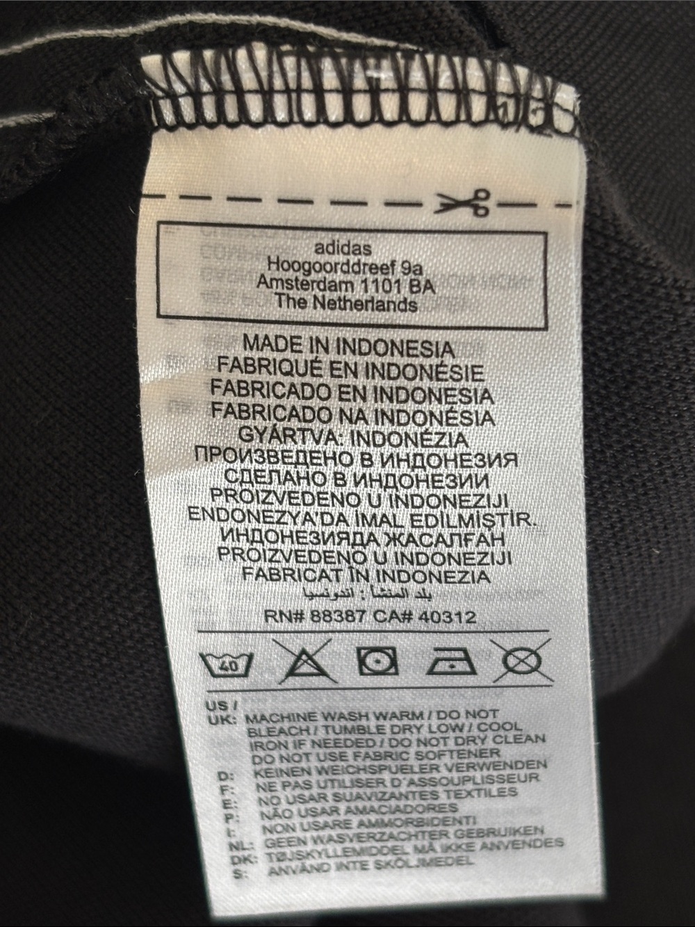 ADIDAS ORIGINALS Women’s ADICOLOR 3-STRIPES SHORT WRAPPING SKIRT black sz large - Picture 9 of 15